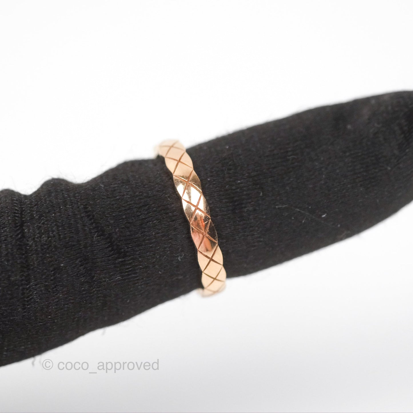 Chanel Coco Crush Ring 18K Beige Gold Size 55