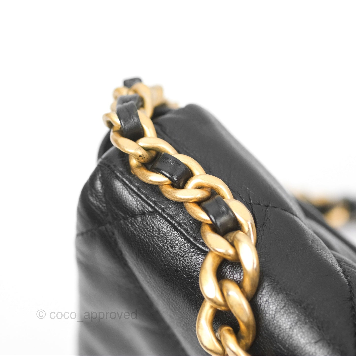 Chanel 19 Small Black Goatskin Mixed Hardware