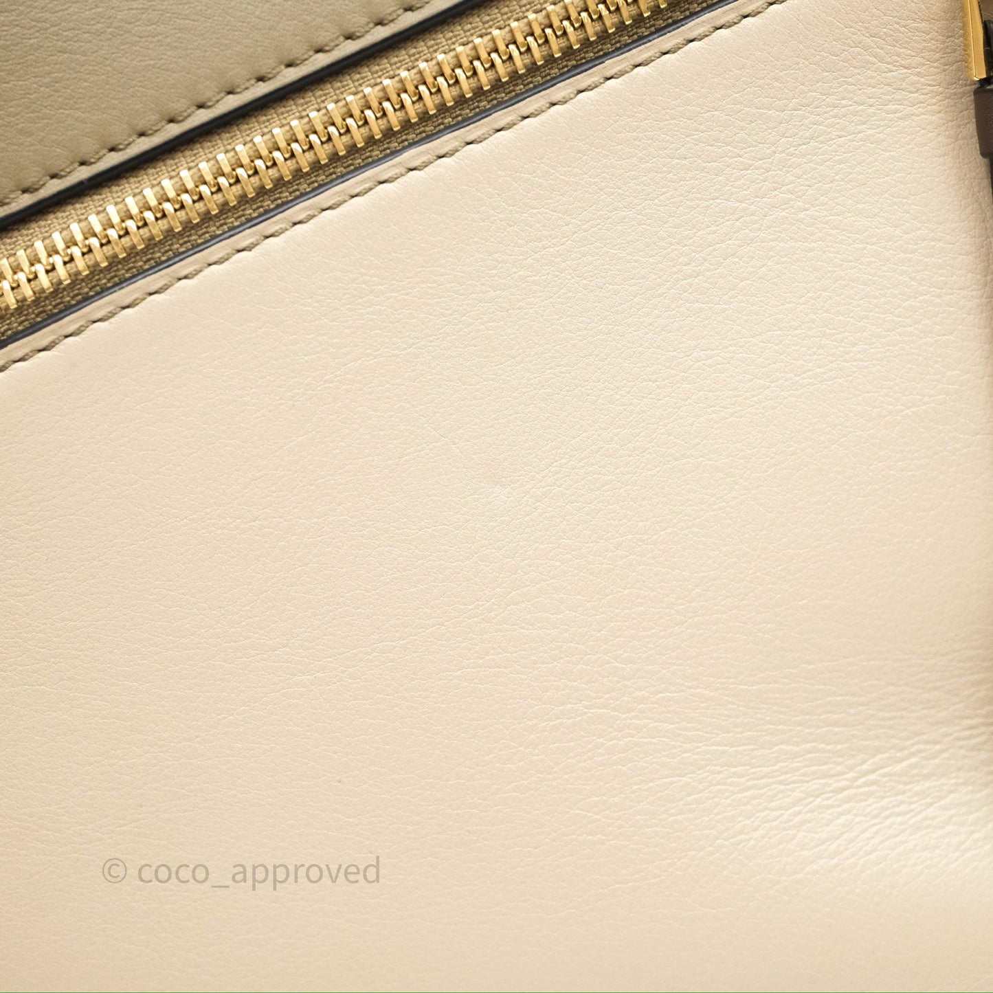 Loewe Small Puzzle Edge Bag Laurel Green/Light Oat Calfskin