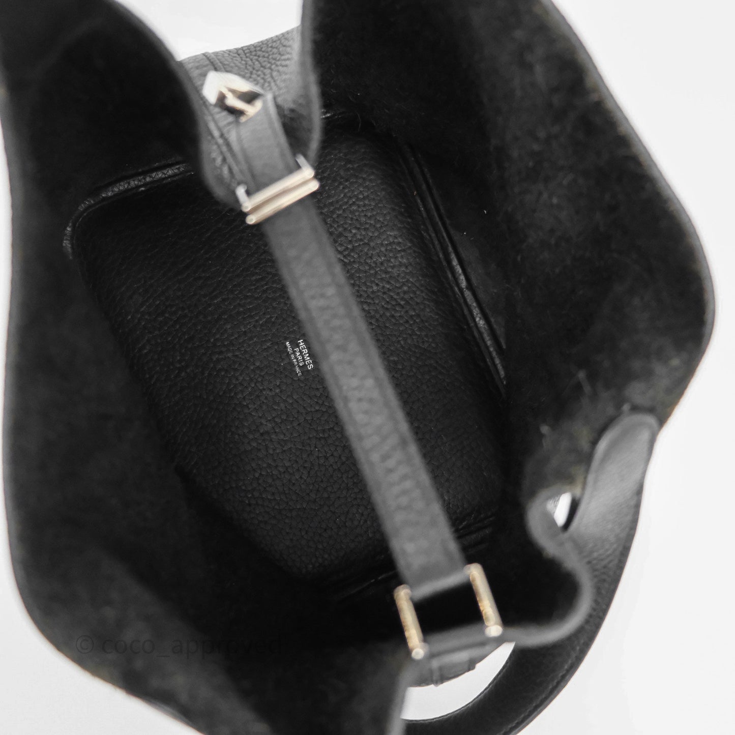 Hermès Picotin 22 Black Noir 89 Clemence Palladium Hardware