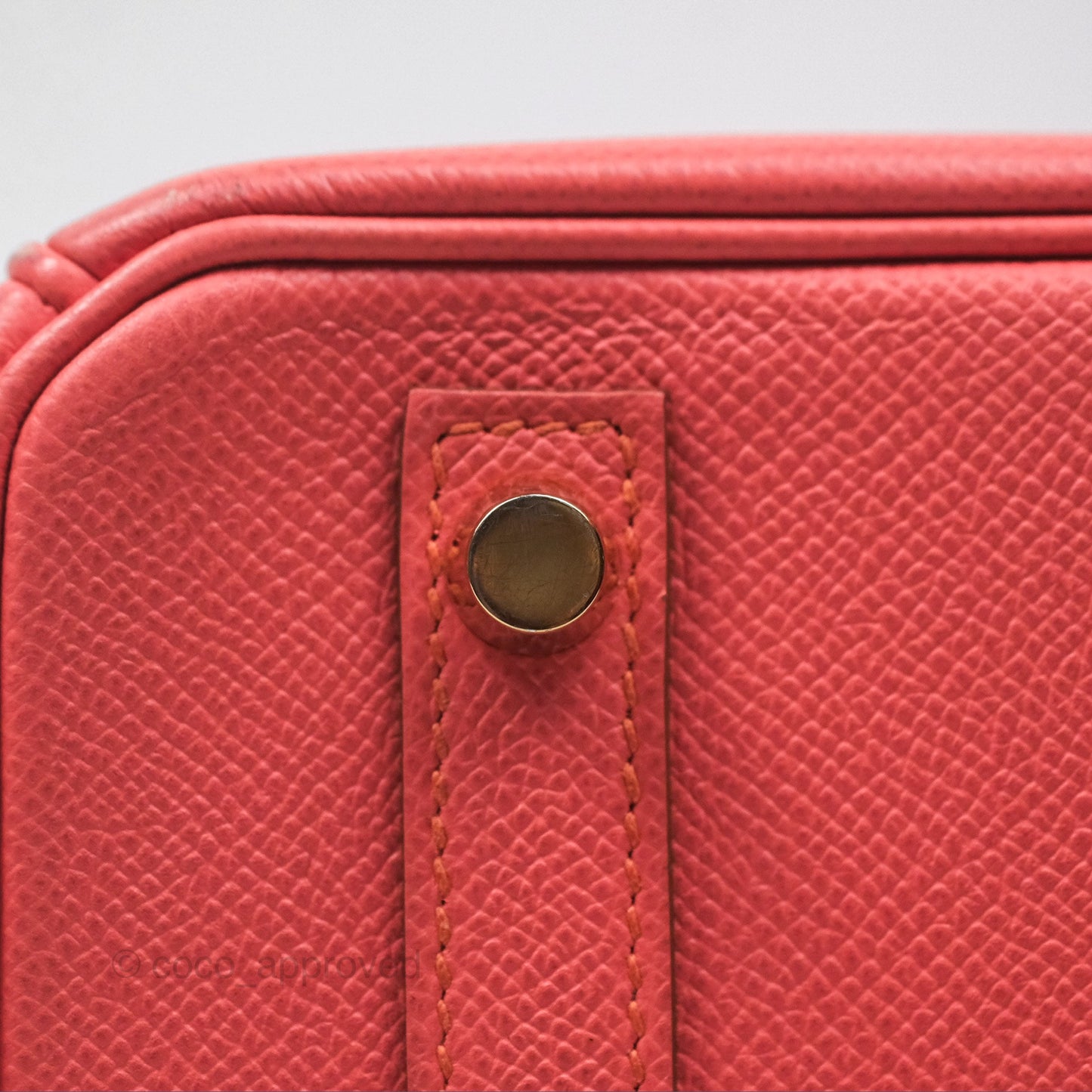 Hermès Birkin 30 Retourne Flamingo I5 Epsom Gold Hardware