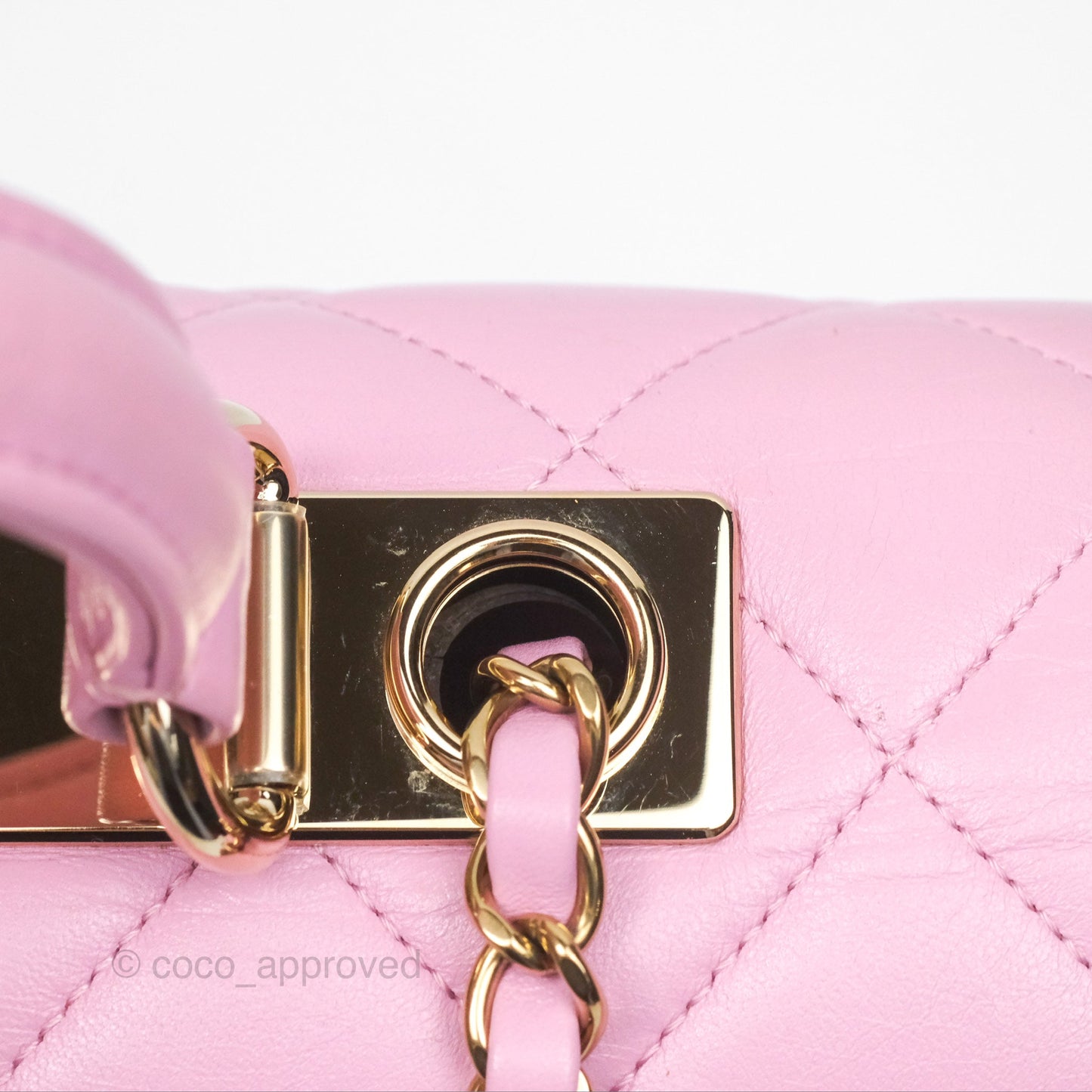 Chanel Medium Trendy CC Pink Lambskin Gold Hardware