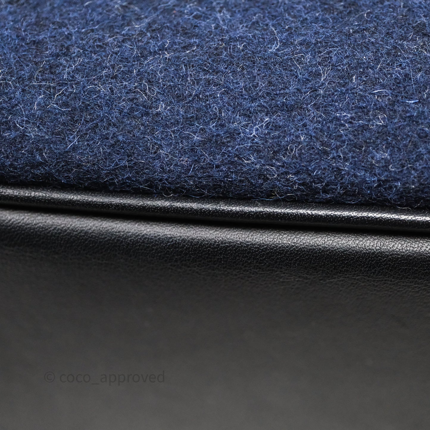 Hermès Picotin 18 Bleu Nuit 2Z / Swift Noir 89 Wool Feutre Swift Palladium Hardware