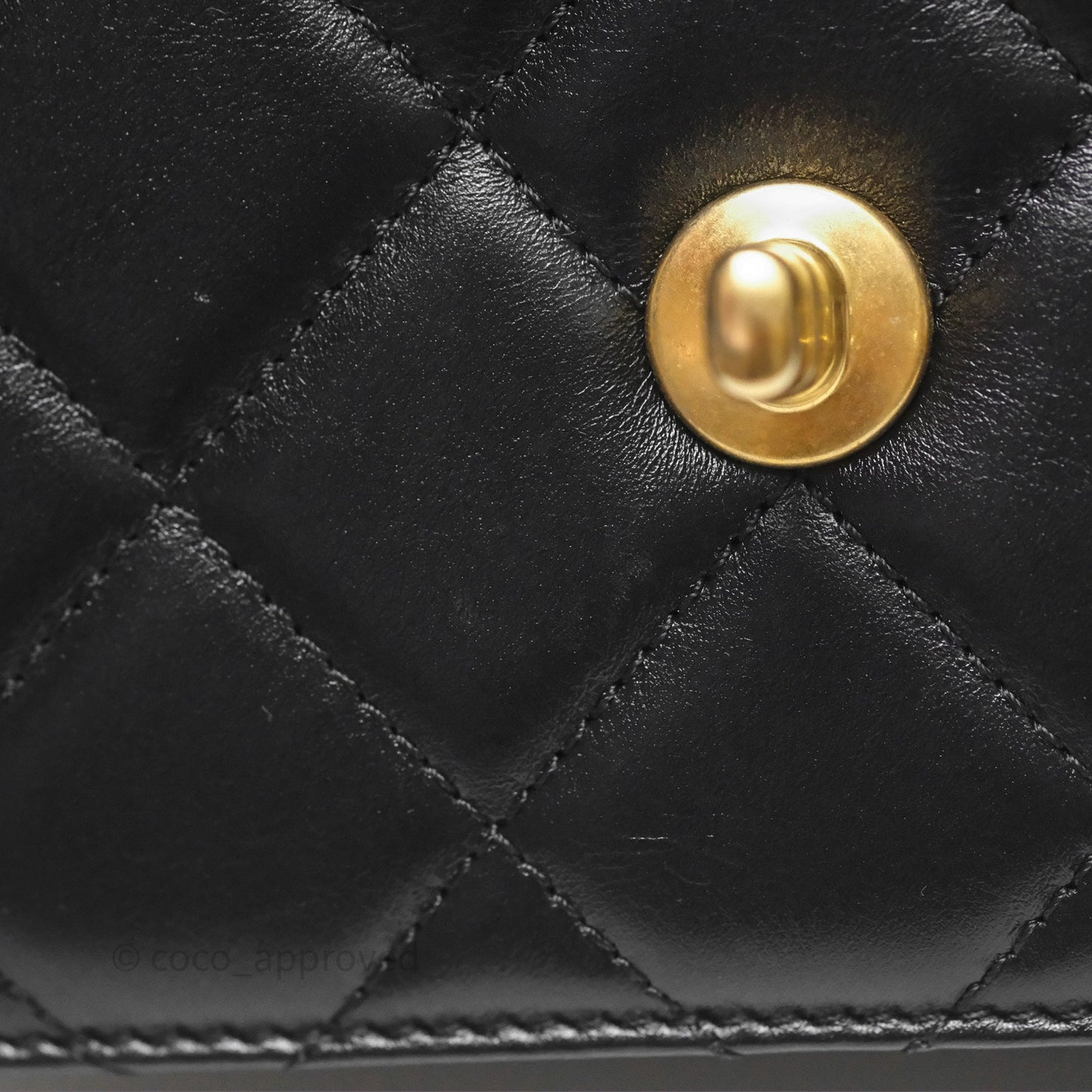 Chanel Quilted Mini Perfect Fit Adjustable Black Calfskin Gold Hardware