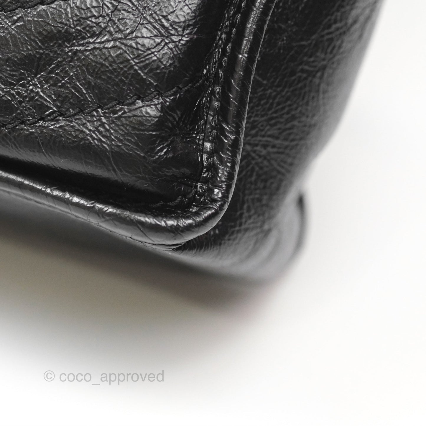 Saint Laurent Medium Niki Chain Bag Crinkled Calfskin So Black
