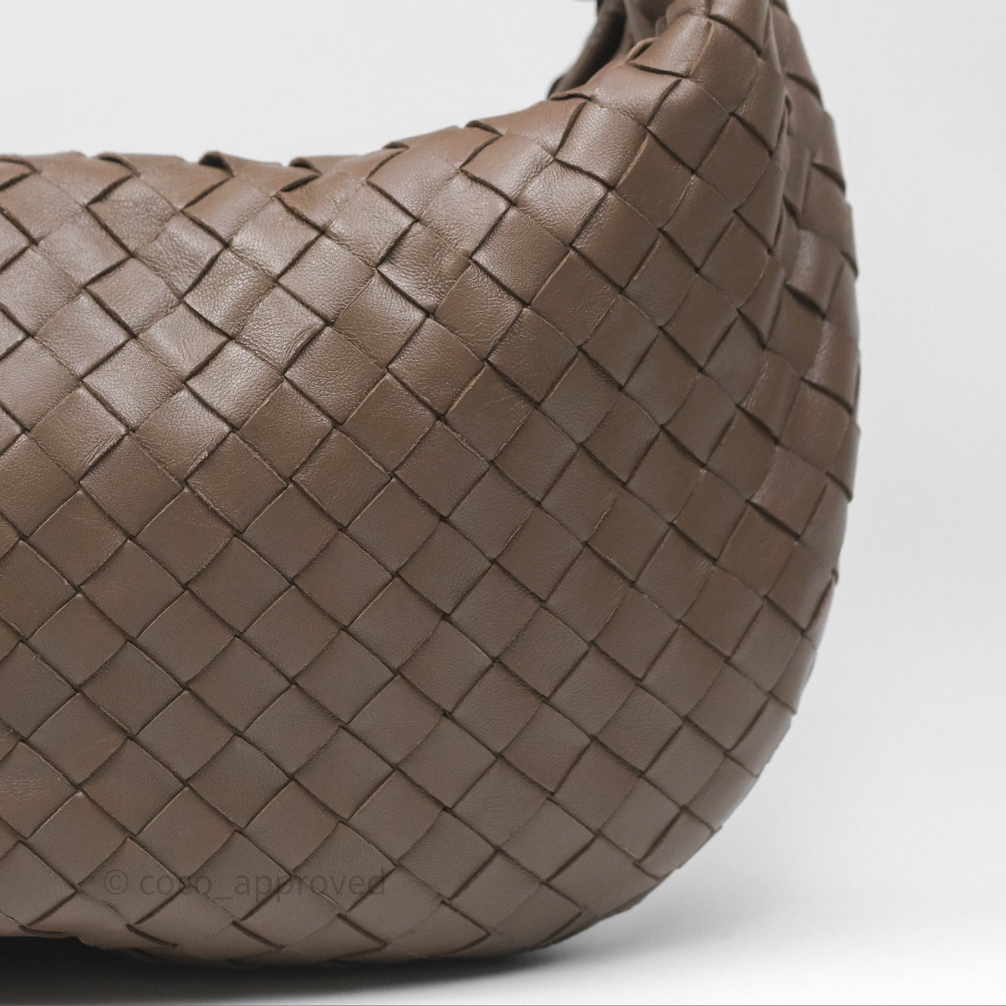 Bottega Veneta Small Jodie Bag Intrecciato Brown Lambskin Gold Hardware
