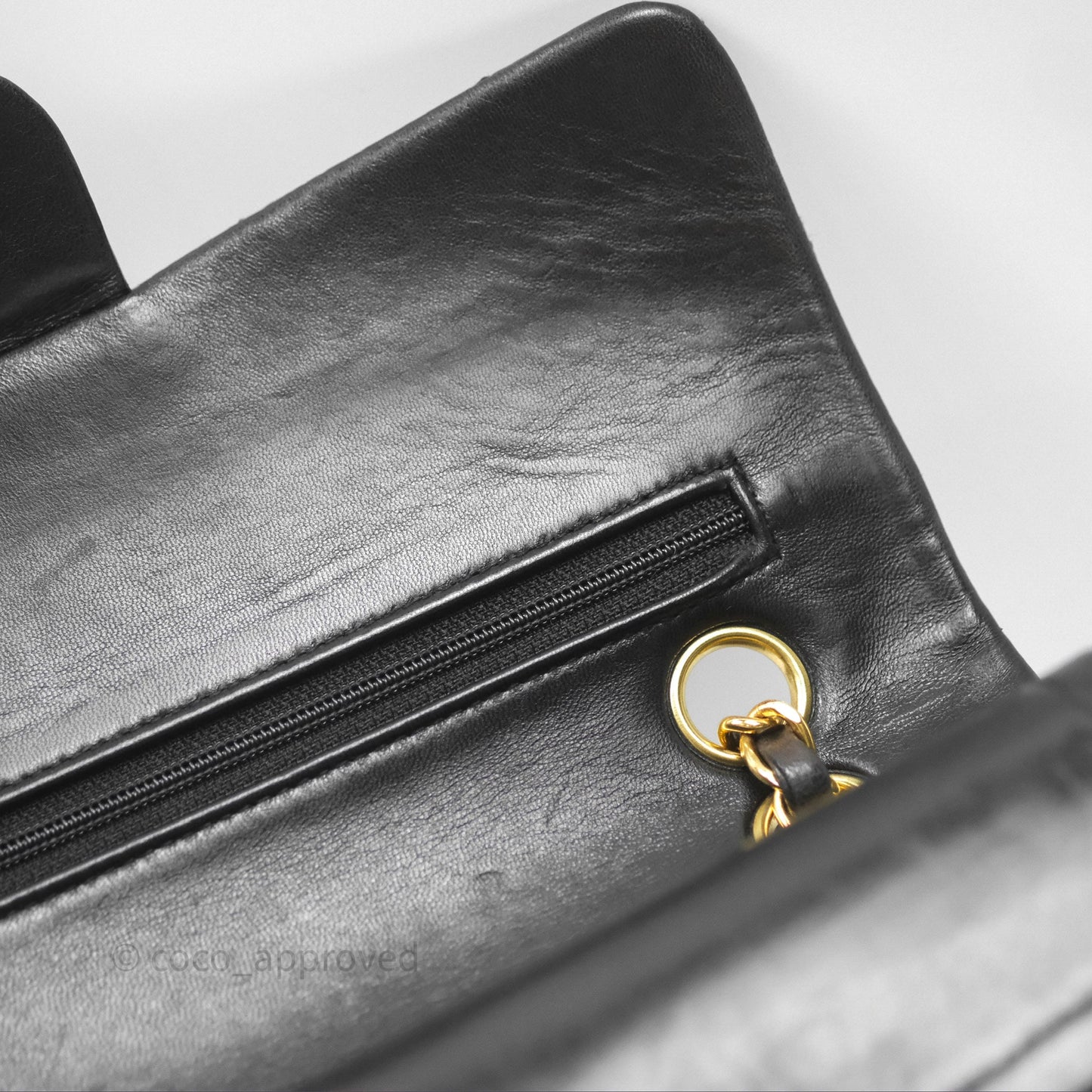 Chanel Classic Vintage Small Flap Black Lambskin 24K Gold Hardware