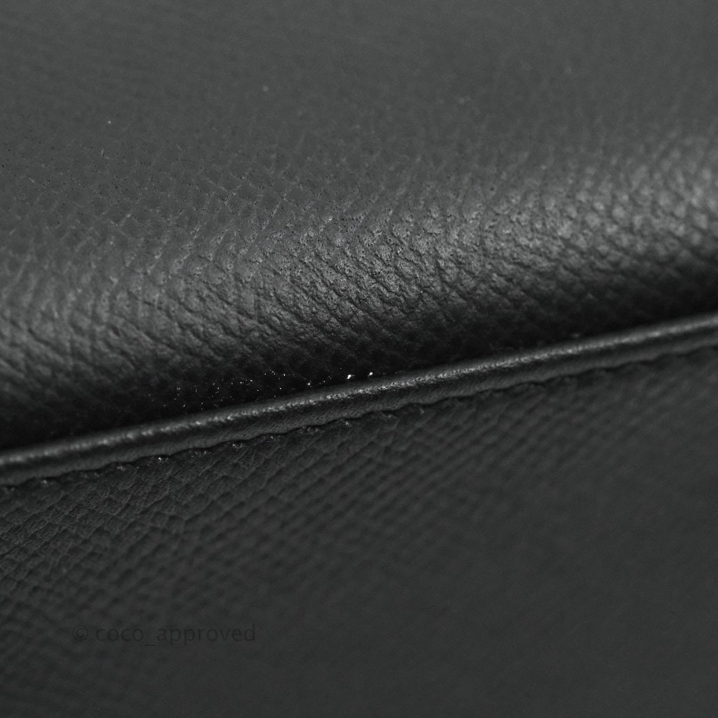 Hermès Kelly 28 Sellier Black Epsom Palladium Hardware