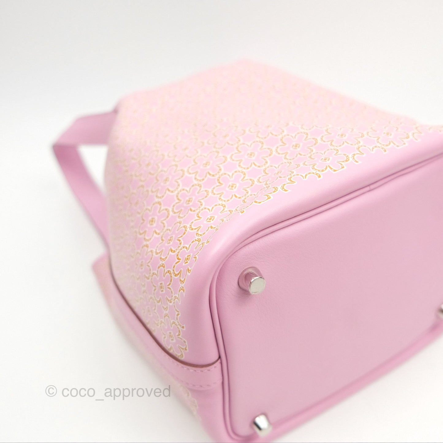 Hermès Picotin Lock 18 Lucky Daisy Mauve Sylvestre Swift Palladium Hardware
