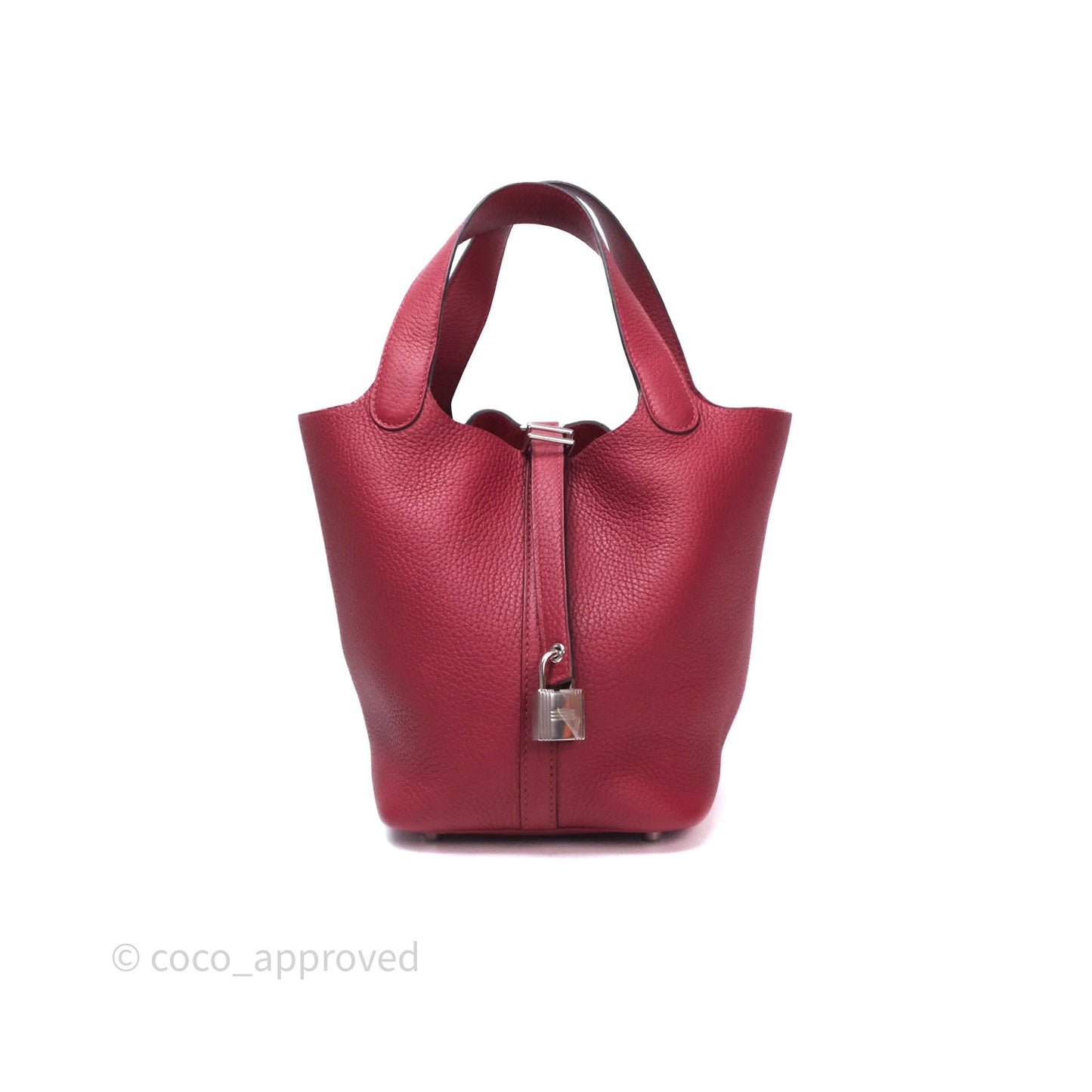 Hermès Picotin Lock 18 Rouge Grenat K1 Clemence Palladium Hardware