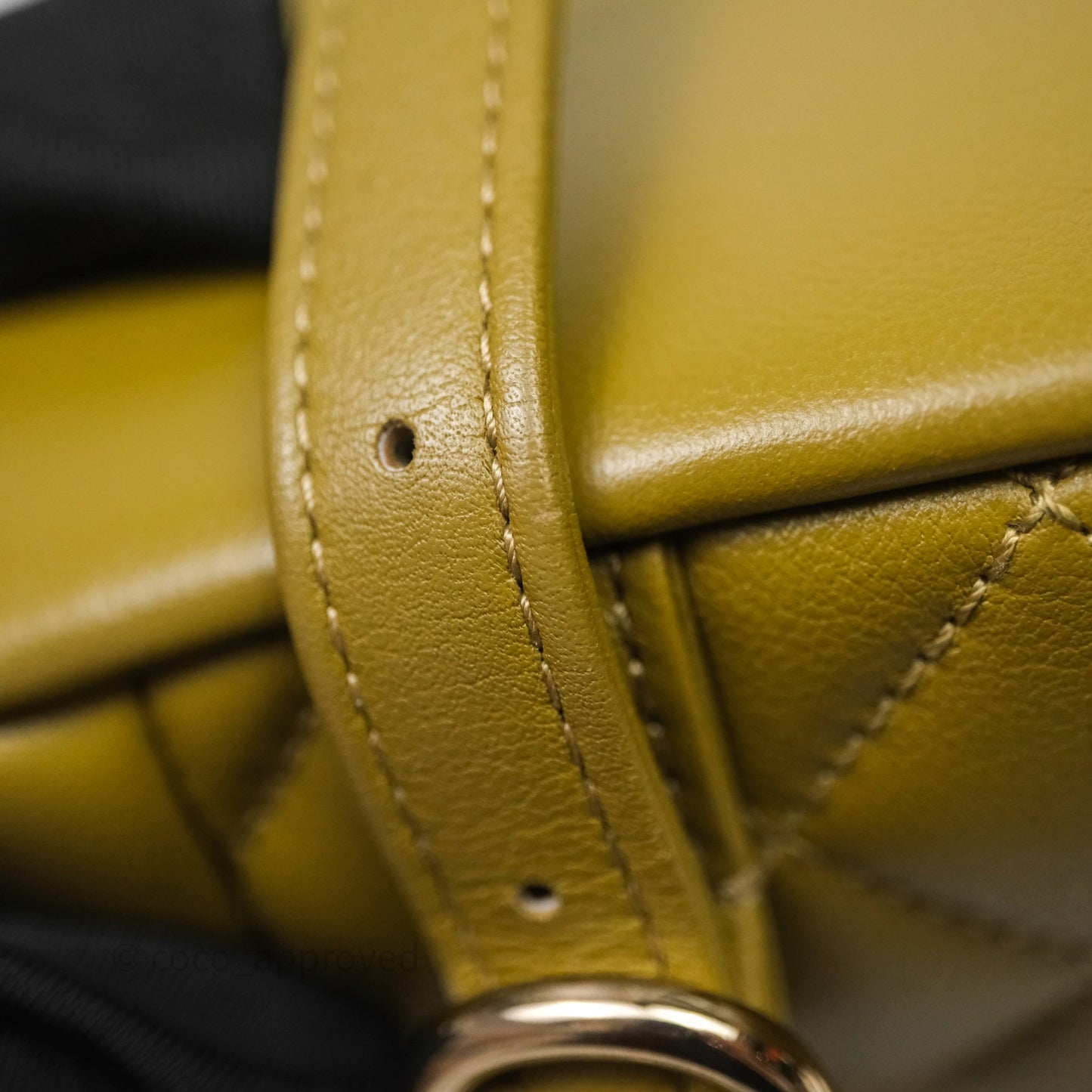 Chanel Mini Duma Backpack Olive Green Calfskin Gold Hardware