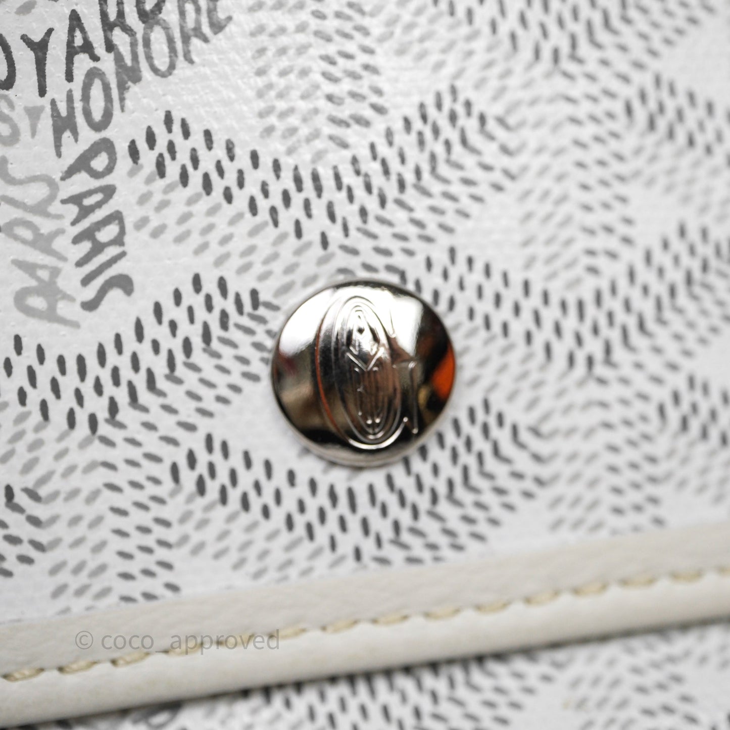Goyard Bohème Hobo Bag PM White Goyardine Canvas