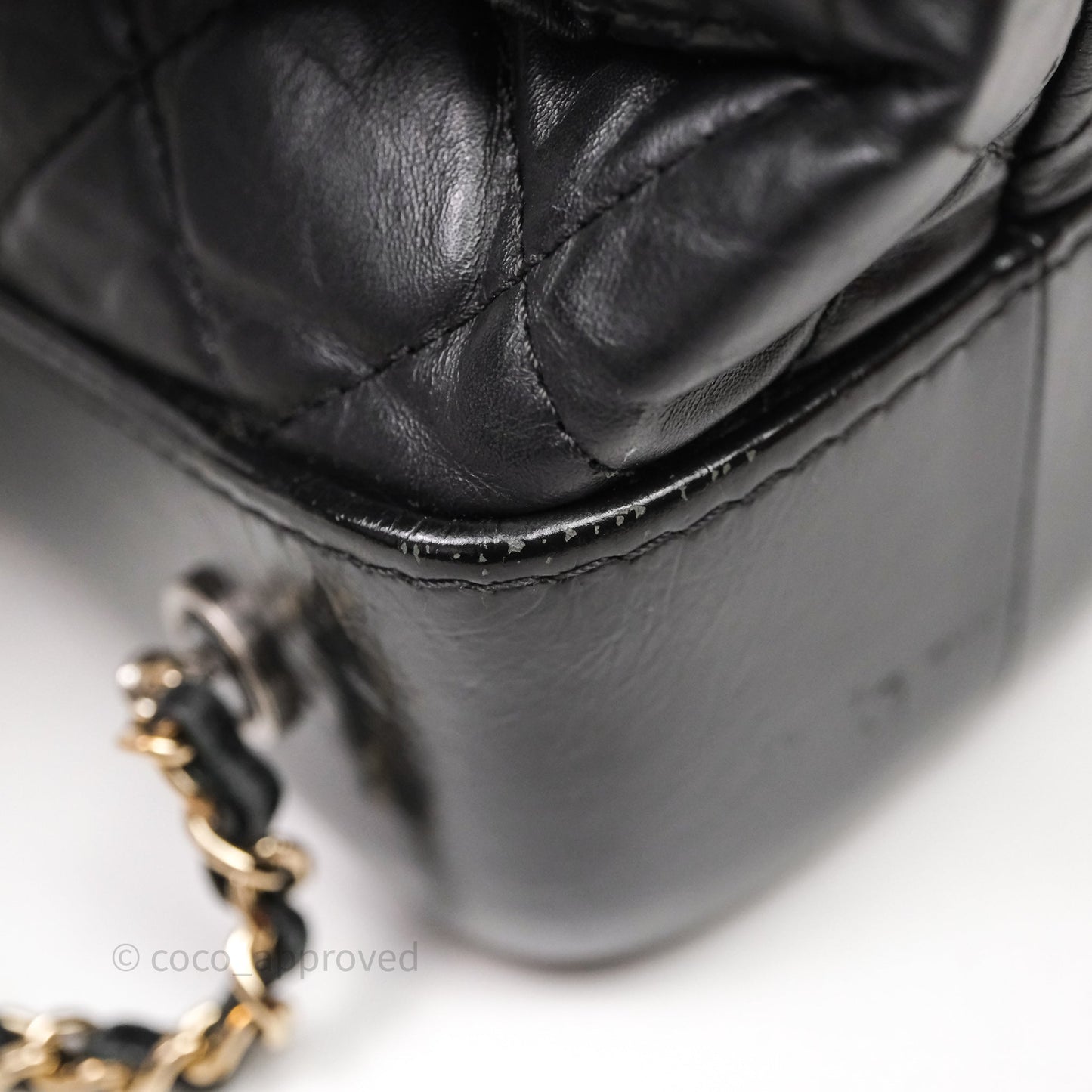 Chanel Small Gabrielle Backpack Black Aged Calfskin