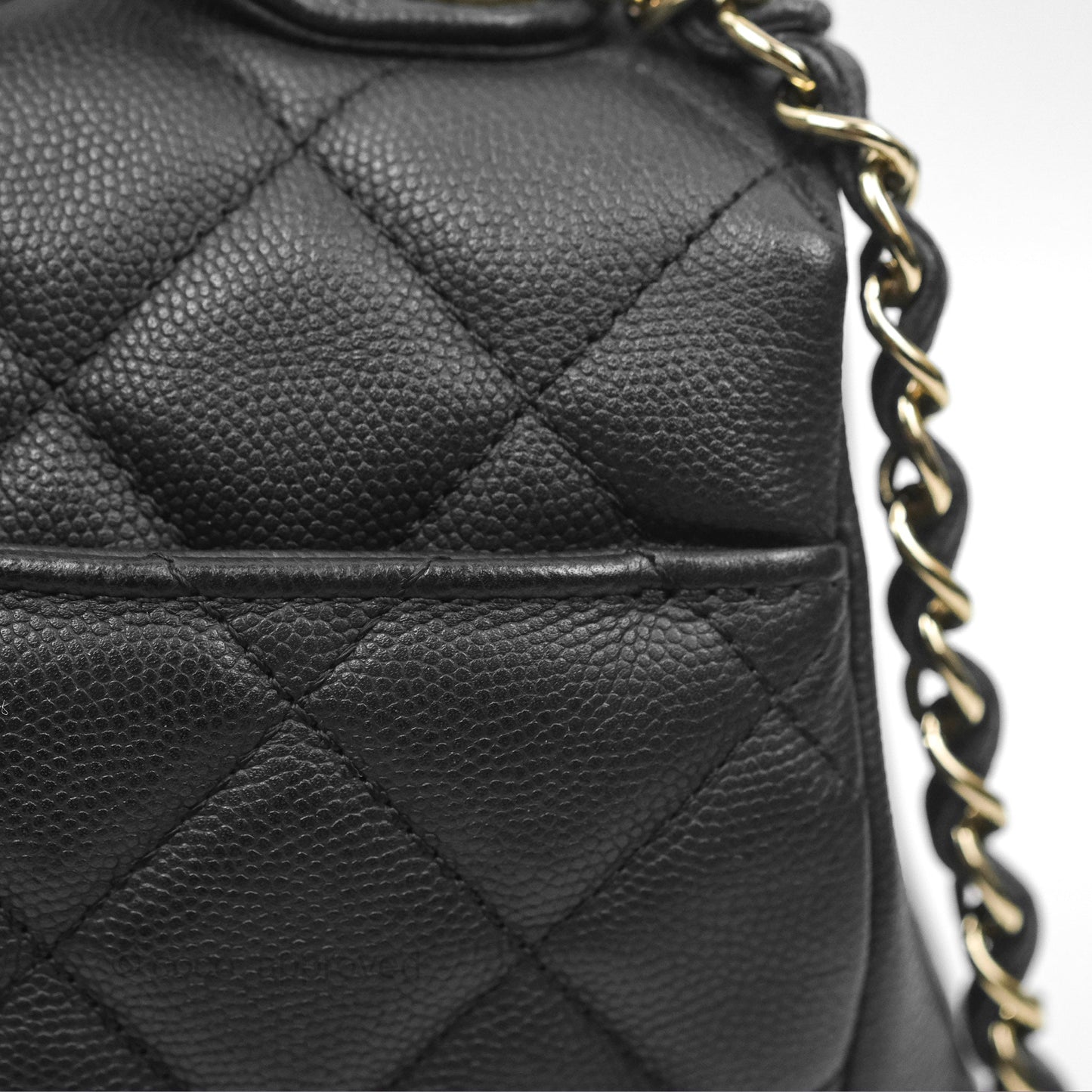 Chanel Quilted Medium Business Affinity Flap Matte Black Caviar Gold Hardware