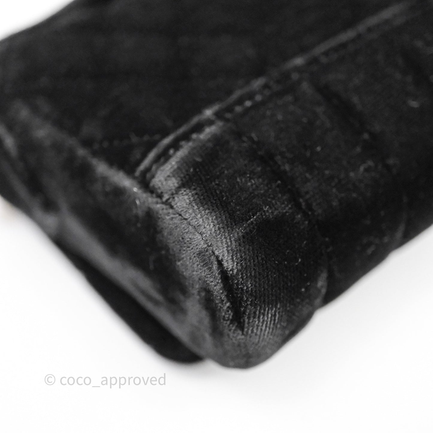 Chanel Vintage Mini Flap Bag Black Velvet Gold Hardware