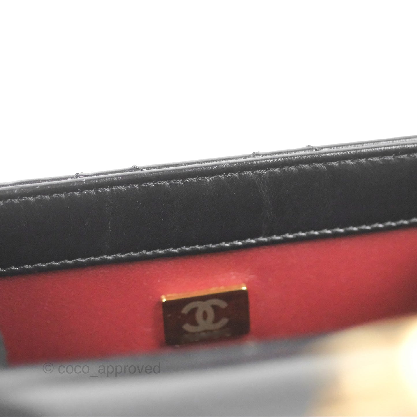 Chanel Quilted Mini Perfect Fit Adjustable Black Calfskin Aged Gold Hardware