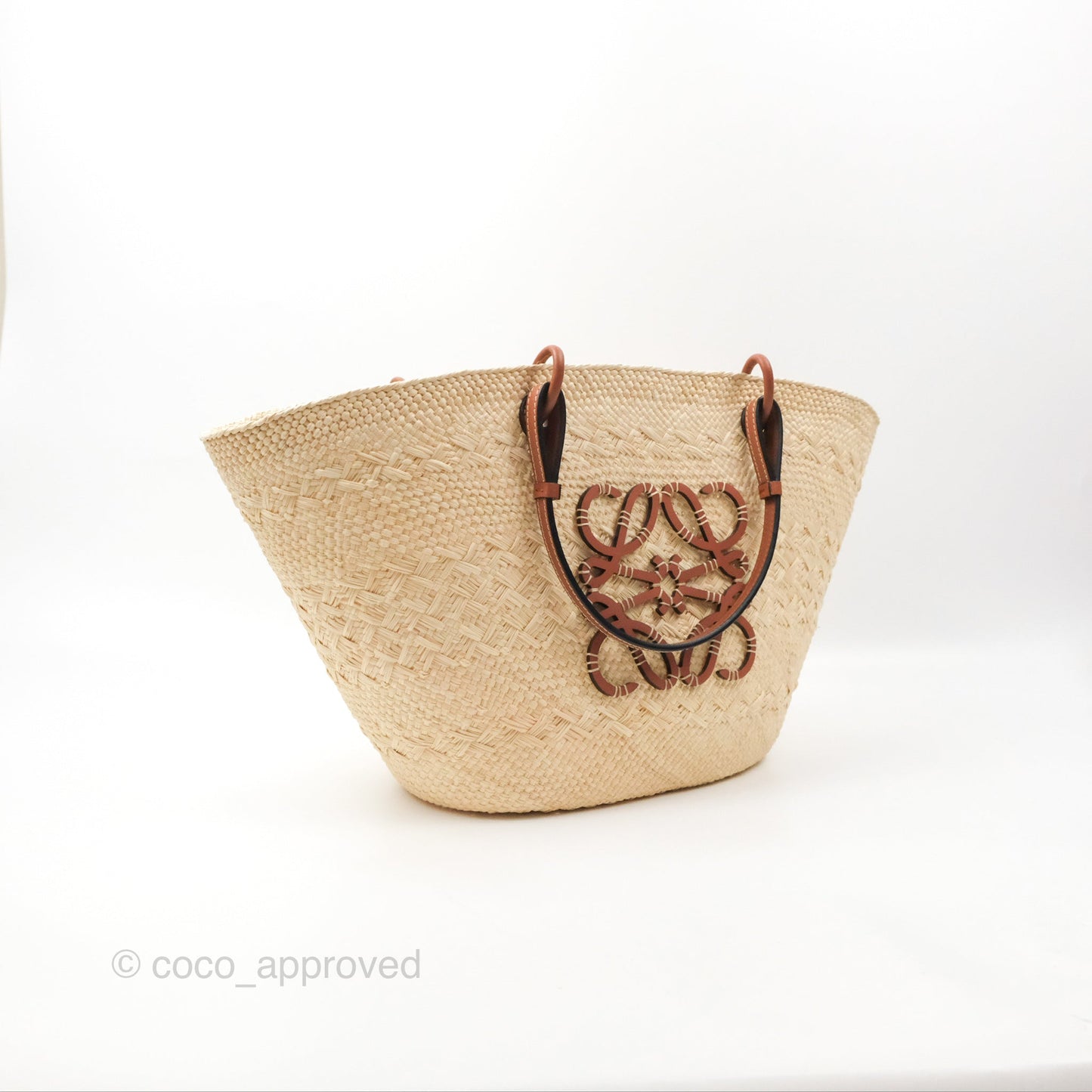 Loewe x Paula’s Ibiza Woven Anagram Basket Bag Natural/Tan