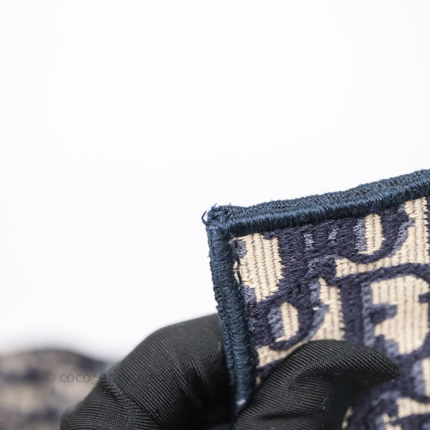 Christian Dior Medium DiorCamp Messenger Bag Oblique Embroidery Blue