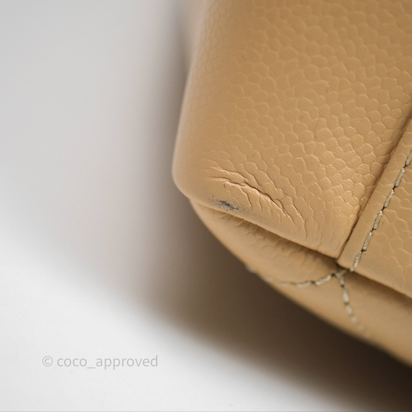 Chanel GST Beige Caviar Gold Hardware