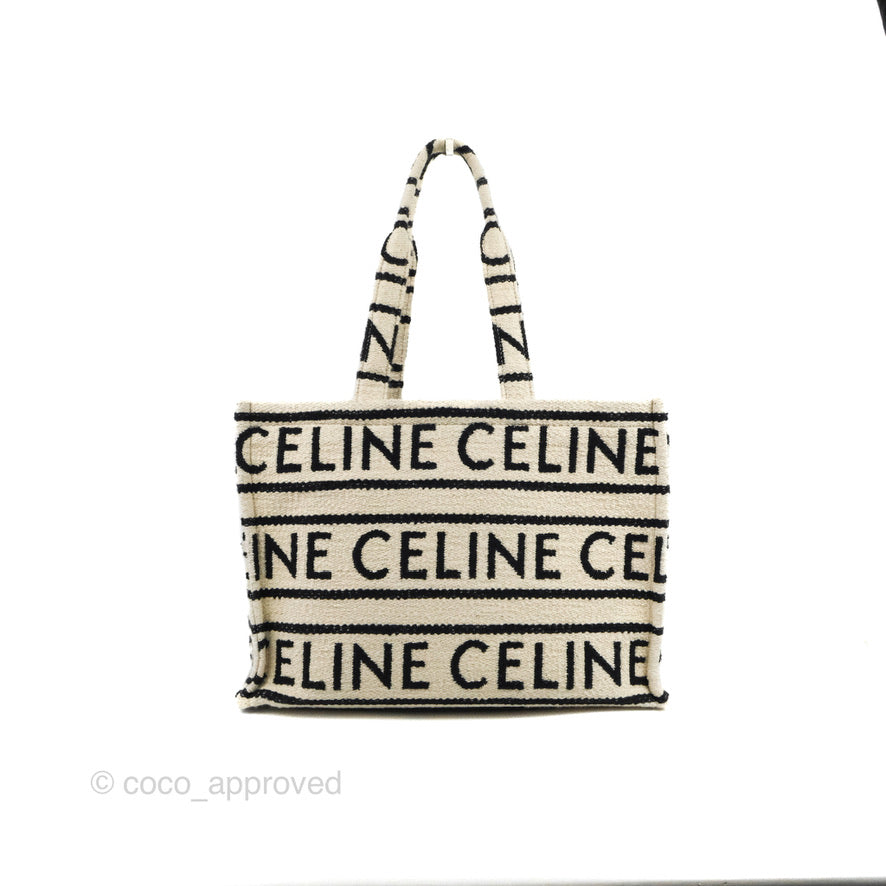 Celine Large Cabas Thais Textile with Celine All-Over