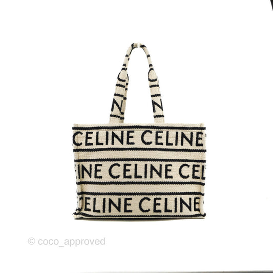 Celine Large Cabas Thais Textile with Celine All-Over