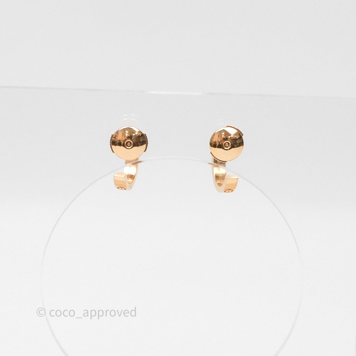Cartier Love Hoop Earrings Smal Model Rose Gold
