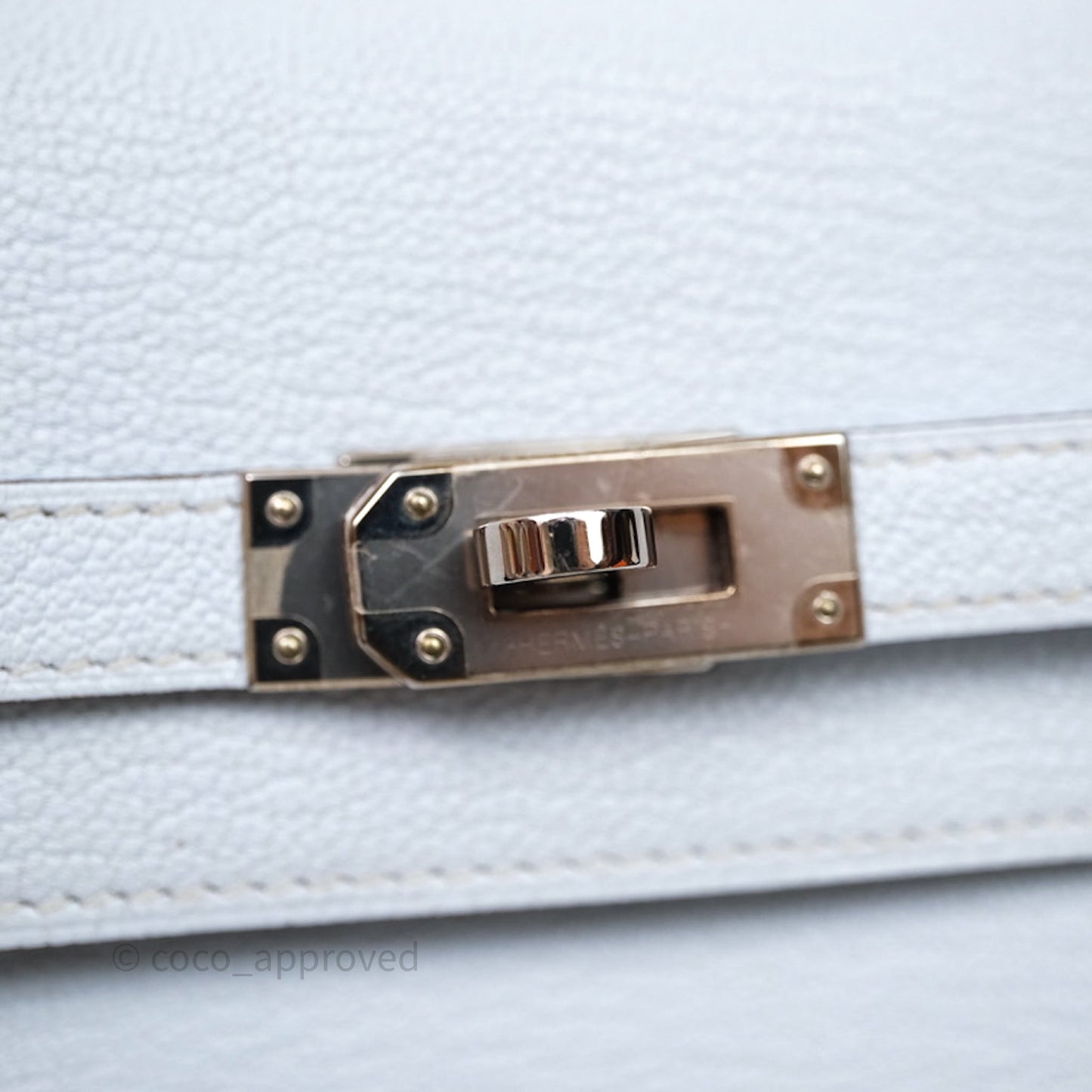 Hermès Kelly To Go Bleu Brume T0 Chèvre Mysore Palladium Hardware