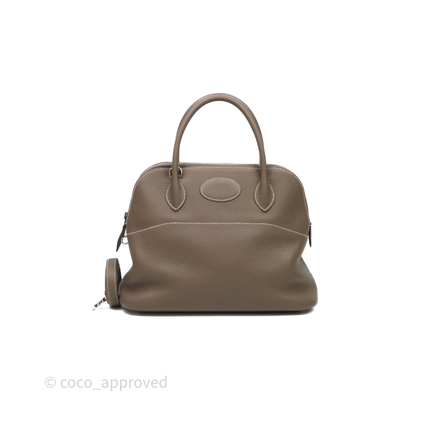 Hermès Bolide 31 Etoupe Evercolor Clemence Palladium Hardware