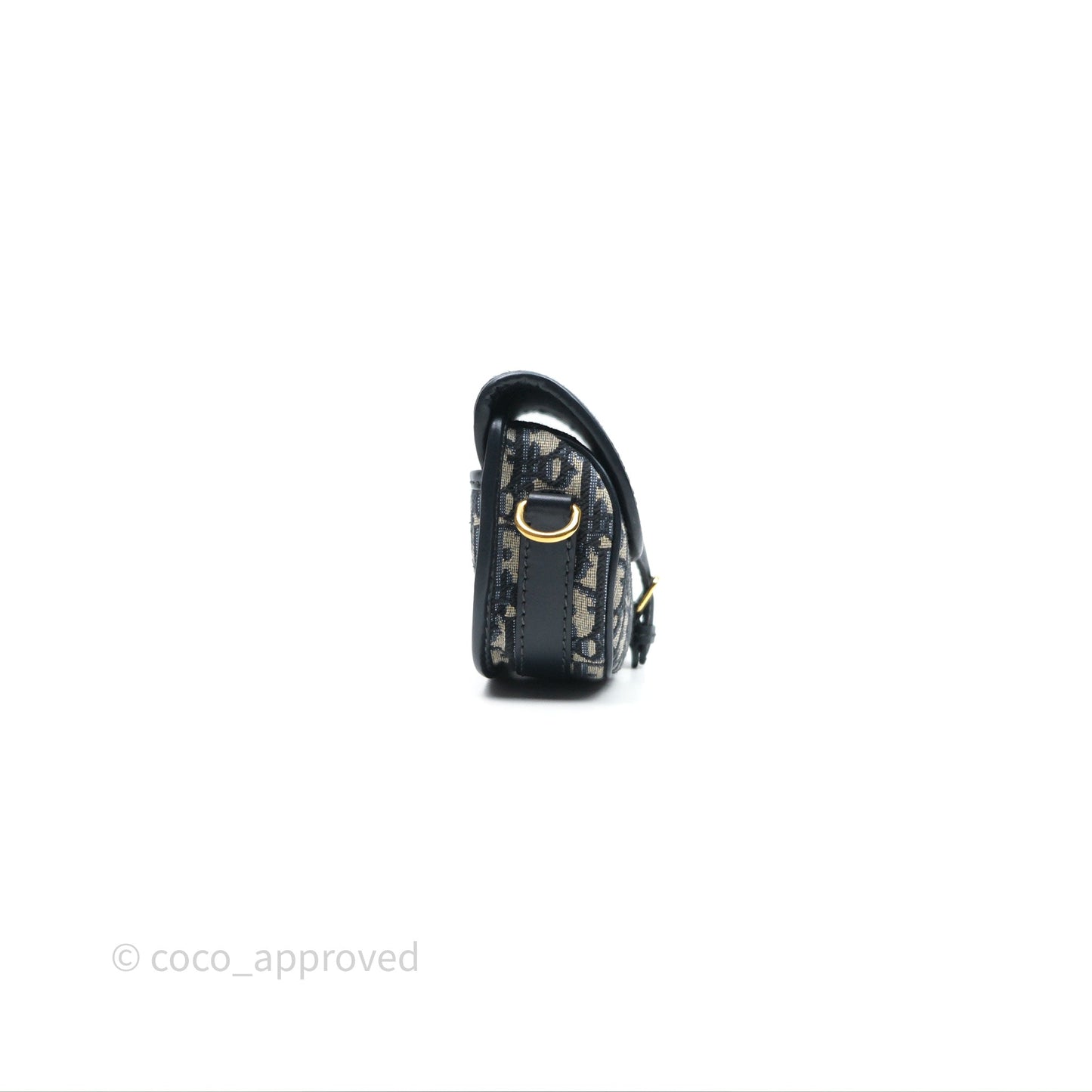 Christian Dior Bobby East-West Bag Blue Oblique Jacquard Canvas