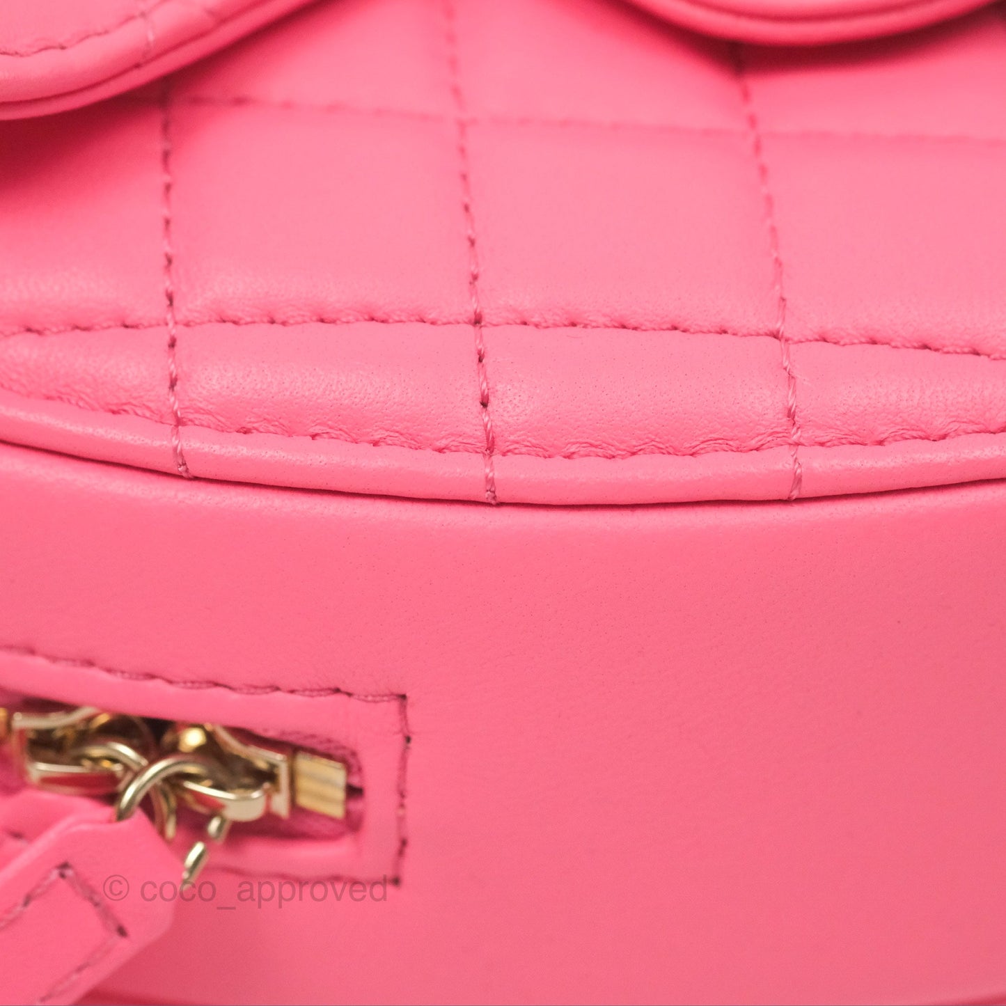 Chanel Large Heart Bag Pink Lambskin Gold Hardware 22S