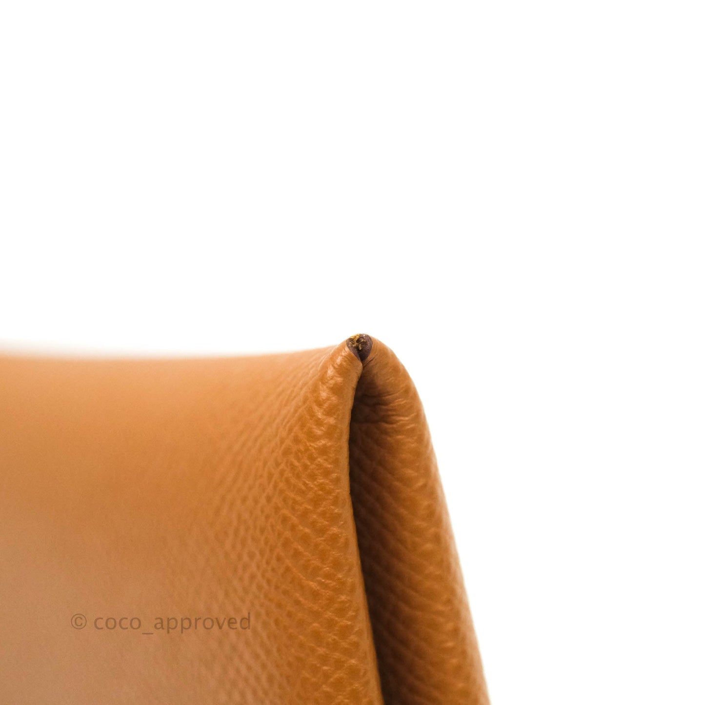 Hermès Calvi Cad Holder Epsom Gold