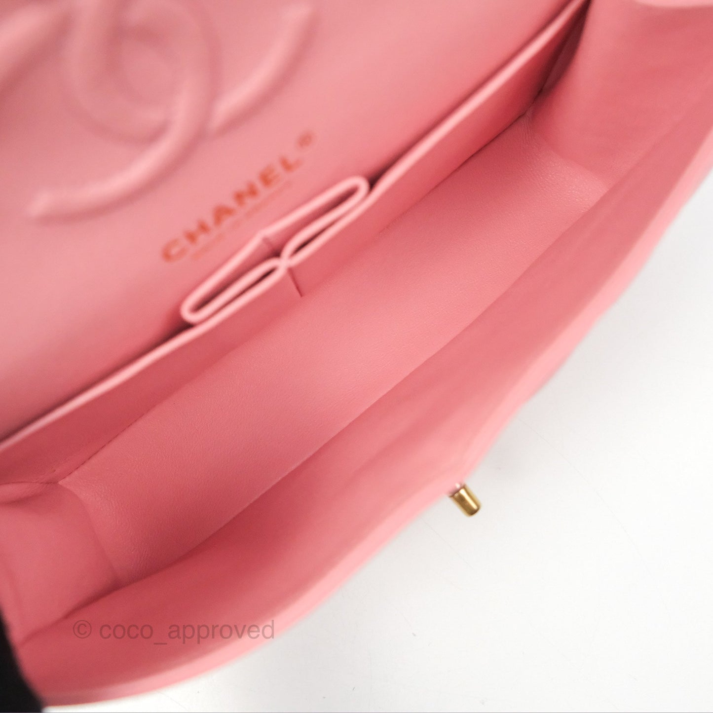 Chanel Small Classic Quilted Flap Pink Lambskin Gold Hardware