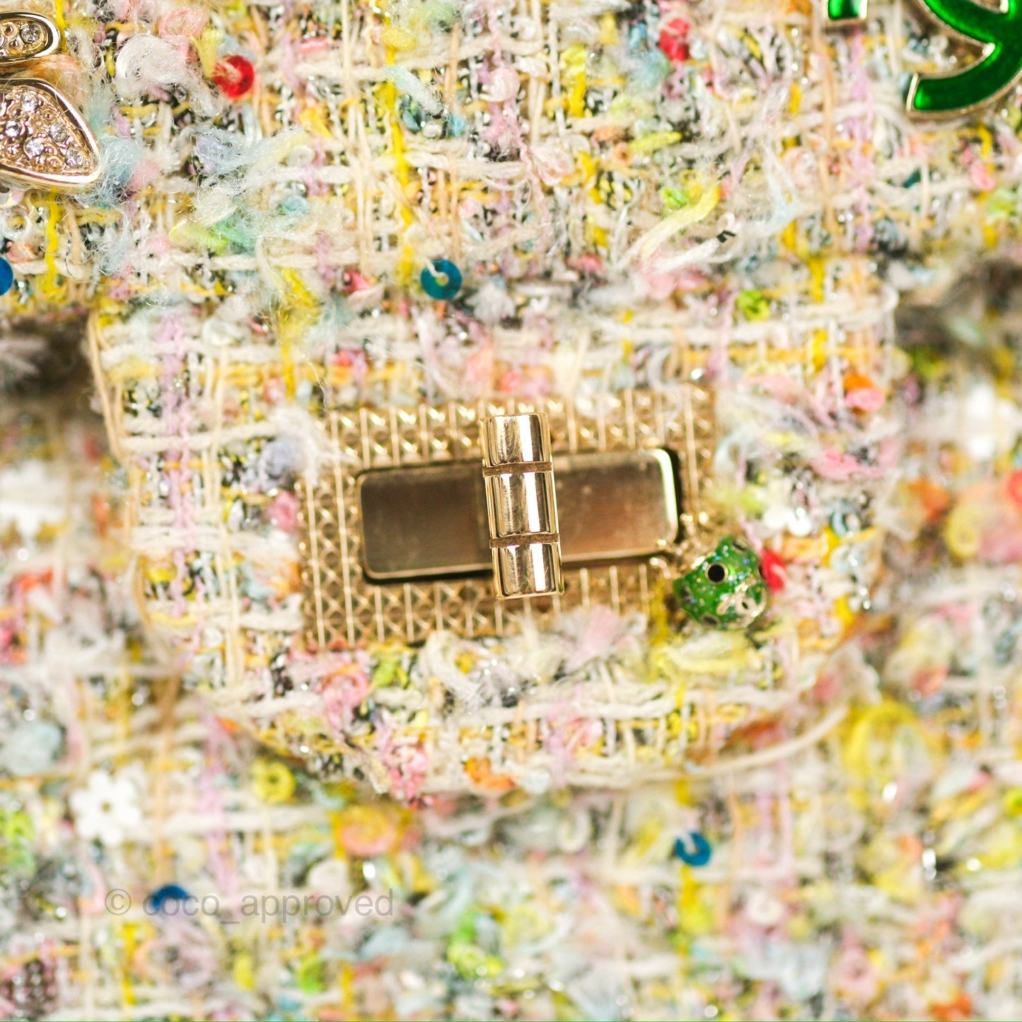 Chanel Reissue Tweed Pastel Garden Party Flap