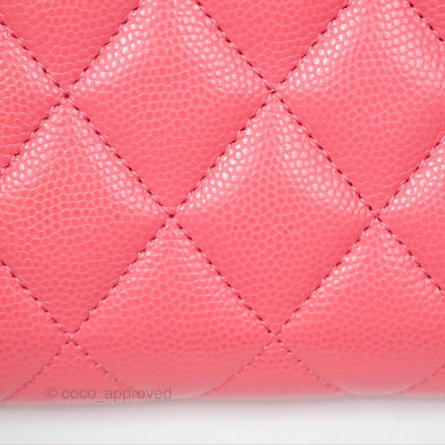 Chanel Classic Short Flap Wallet Pink Caviar Gold Hardware⁣