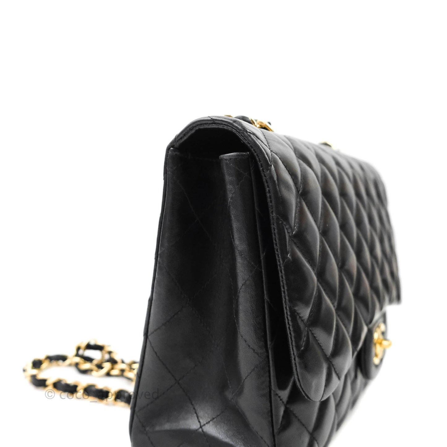 Chanel Jumbo Single Flap Black Lambskin Gold Hardware⁣⁣