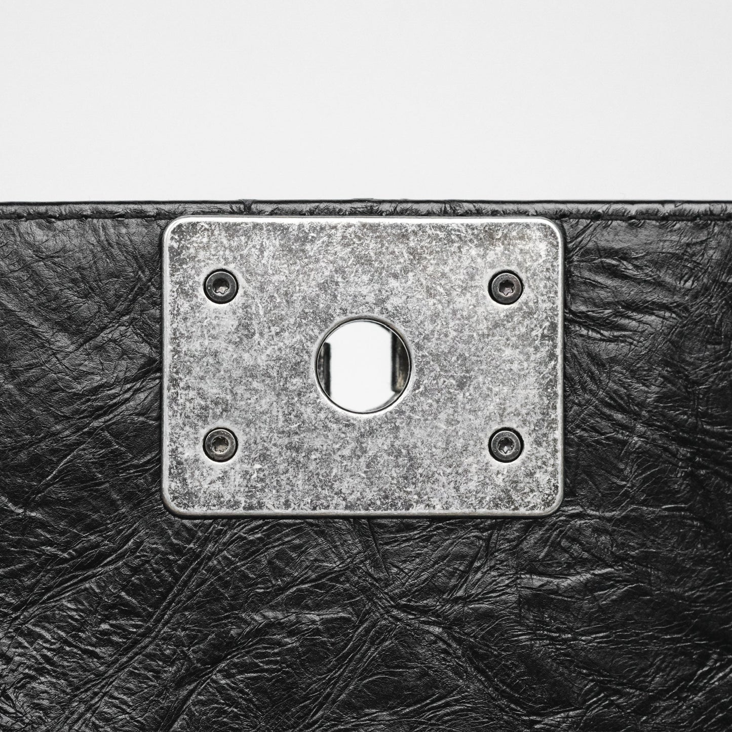 Chanel Small Chain Around Boy Quilted Black Aged Calfskin Ruthenium Hardware
