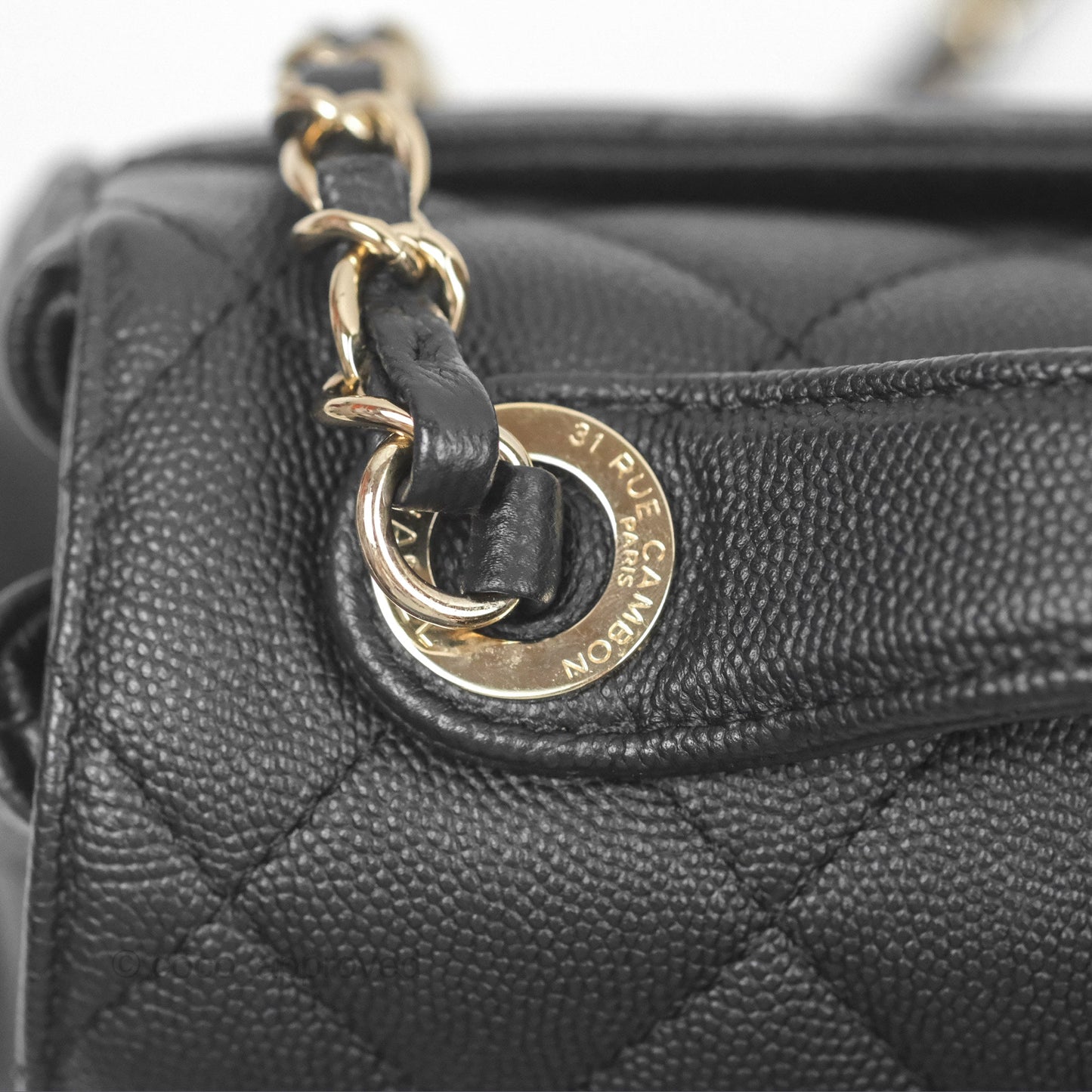 Chanel Quilted Large Business Affinity Flap Black Caviar Gold Hardware