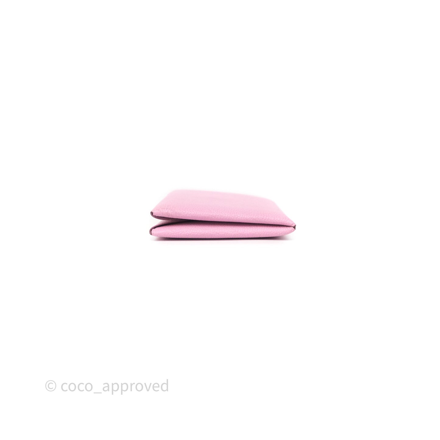 Hermès Calvi Card Holder Mauve Sylvestre Chèvre Mysore