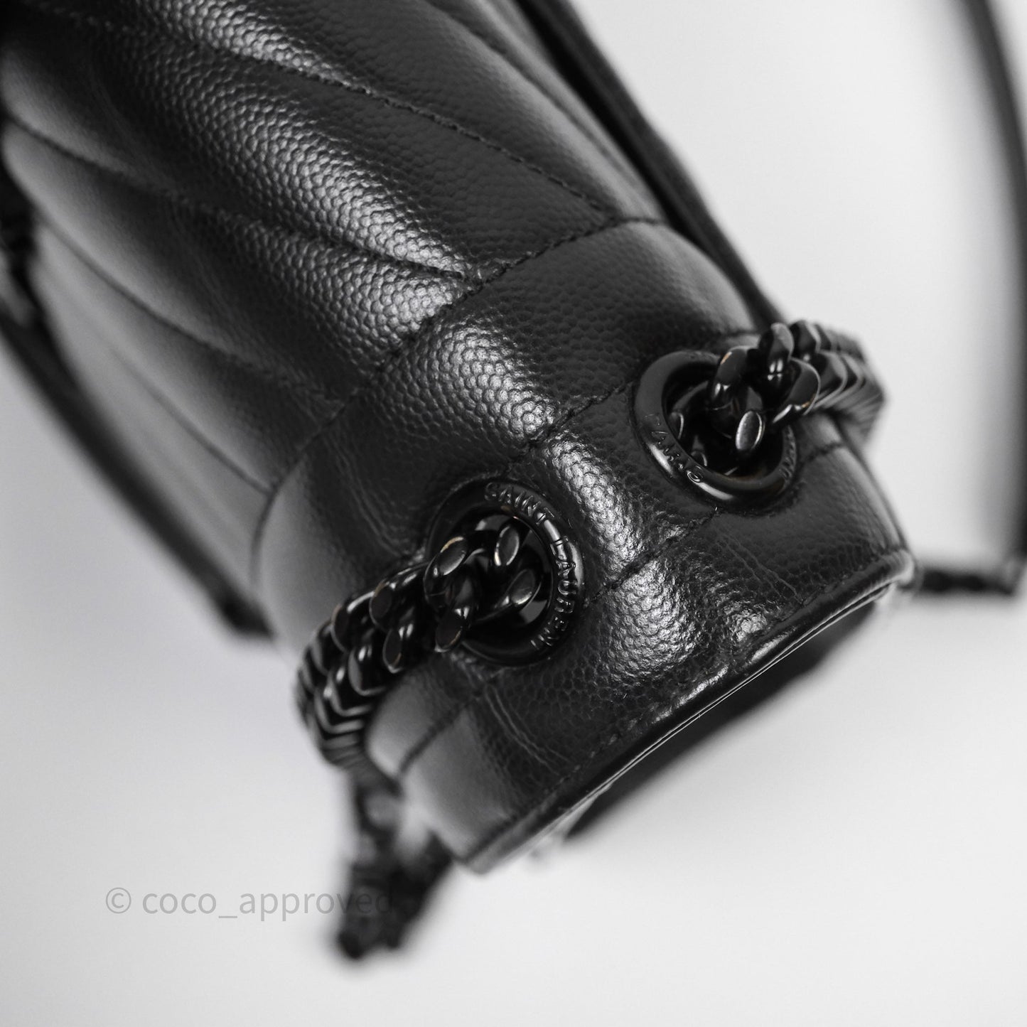 Saint Laurent Envelope Medium So Black Caviar