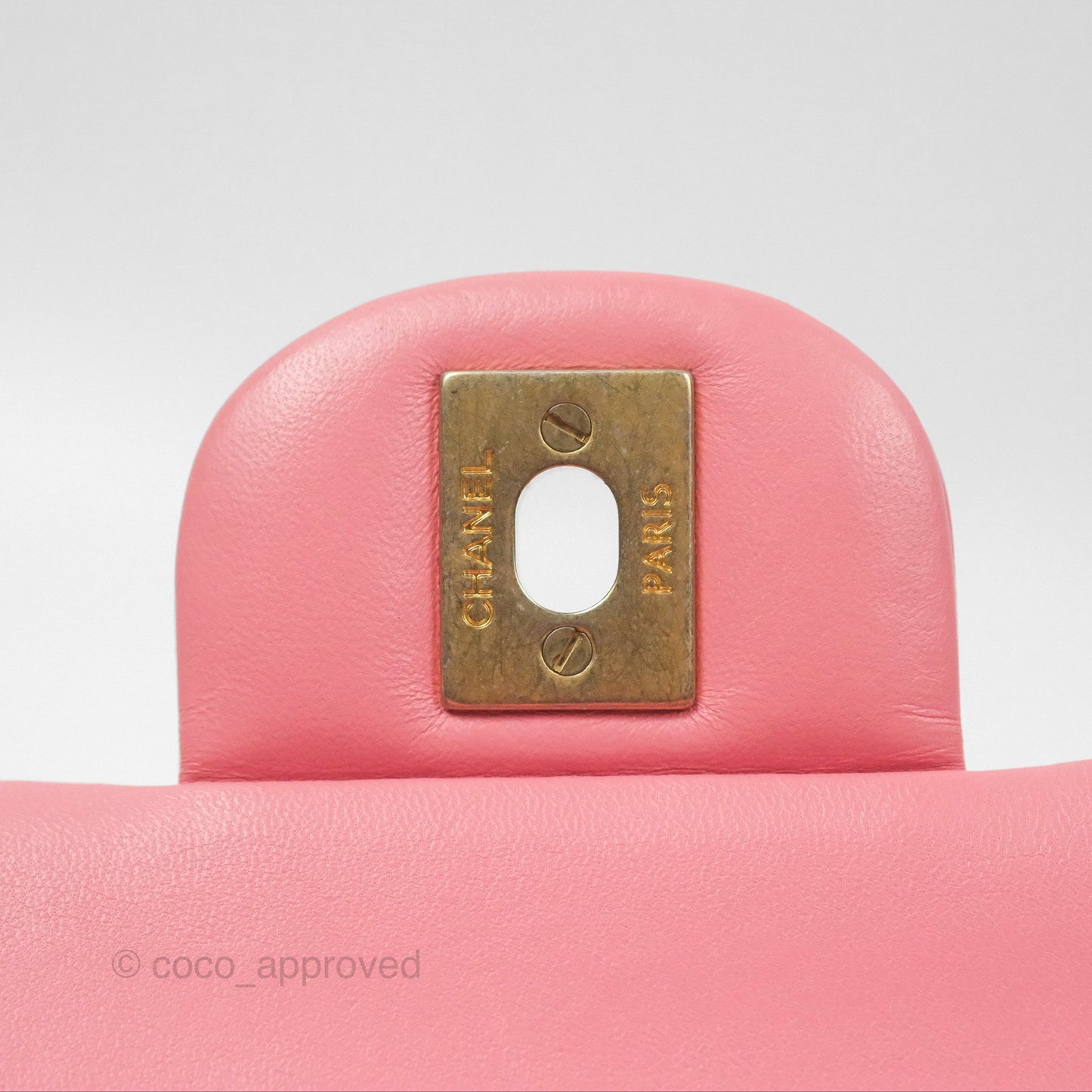 Chanel Small Classic Quilted Flap Pink Lambskin Gold Hardware