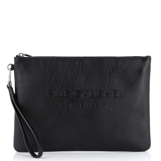 Luxury Saint Laurent Rive Gauche Pouch Leather