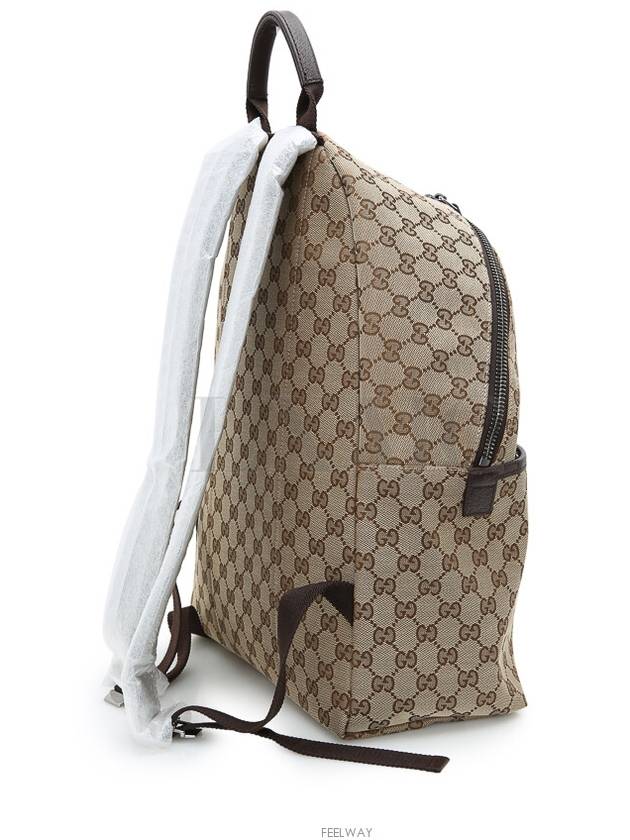 Luxury Gucci Trending 2025 Three Stripes Backpack 190278 Unisex Brown Rucksack