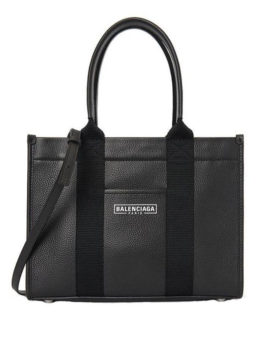 Luxury Balenciaga Hardware Small Cross Tote Bag Black