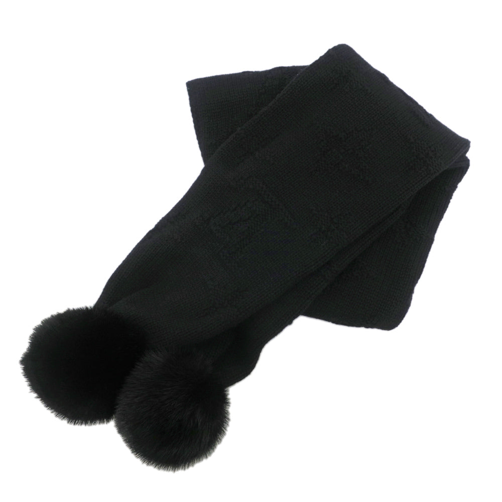 Louis Vuitton Esharp Flocon Du N Machu Picchu Cashmere Minkefer Black Black And Other