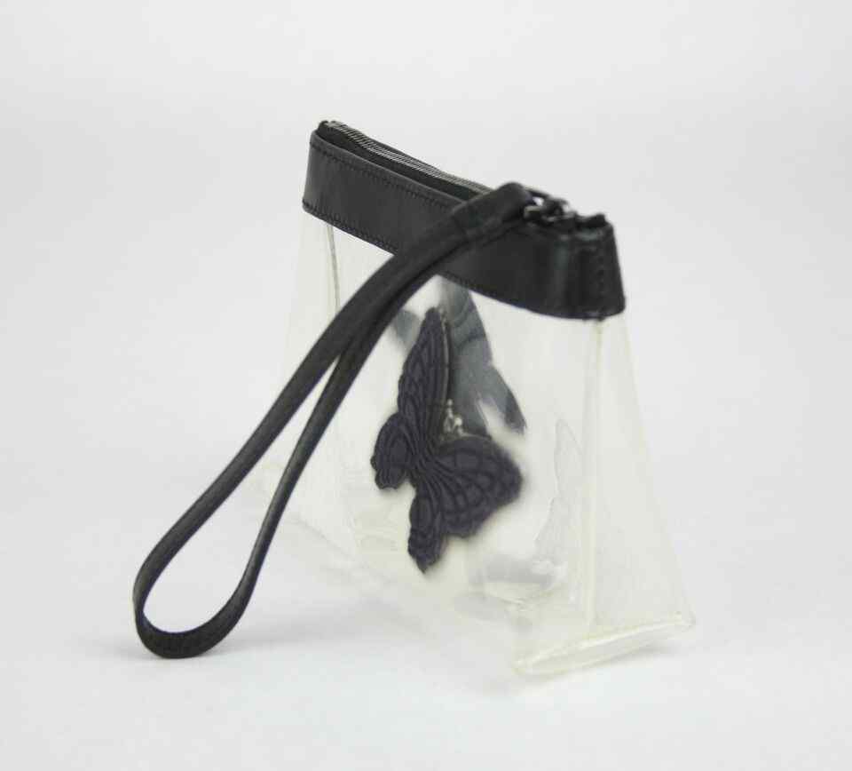 Luxury Bottega Veneta Women's clear Wristlet Clutch Bag Butterfly