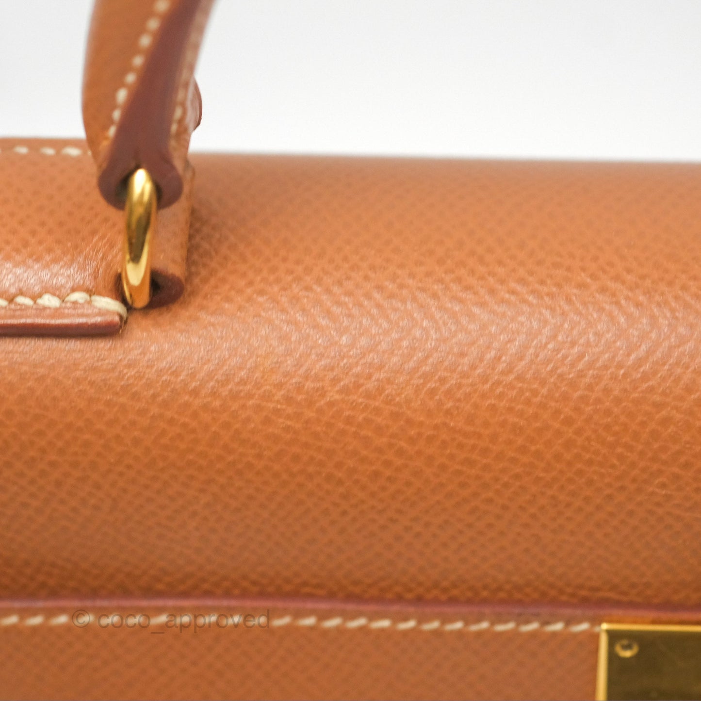 Hermès Kelly 32 Sellier Gold Epsom Gold Hardware