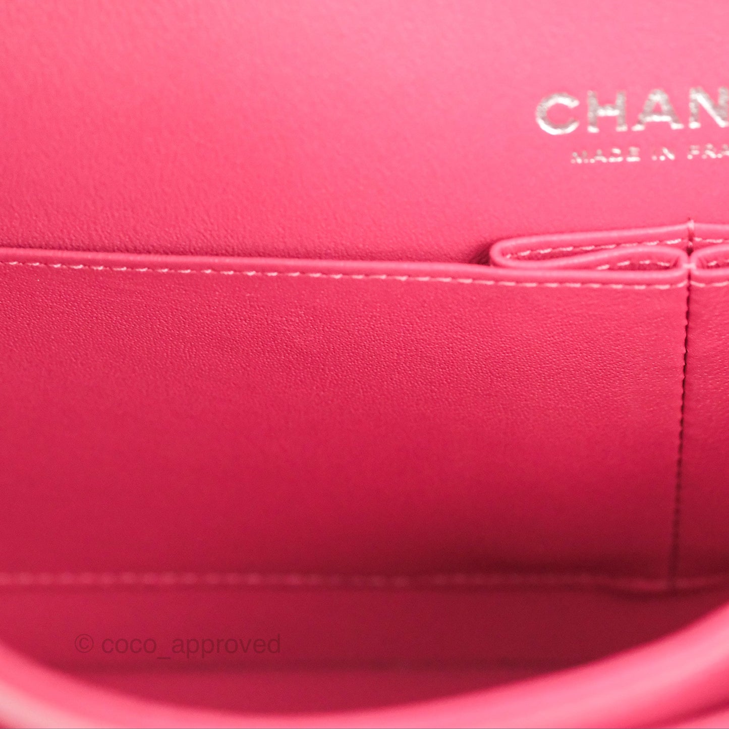 Chanel Classic M/L Medium Flap Quilted Pink Lambskin Silver Hardware