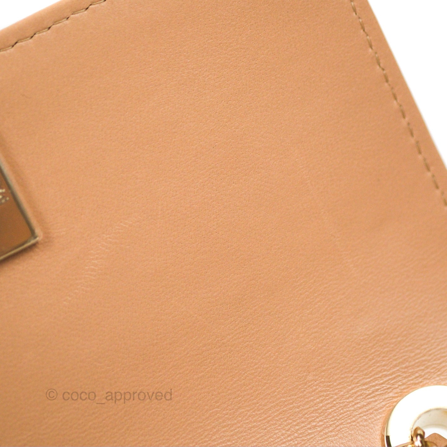 Chanel Mini Trendy WOC Beige Lambskin Gold Hardware 22B