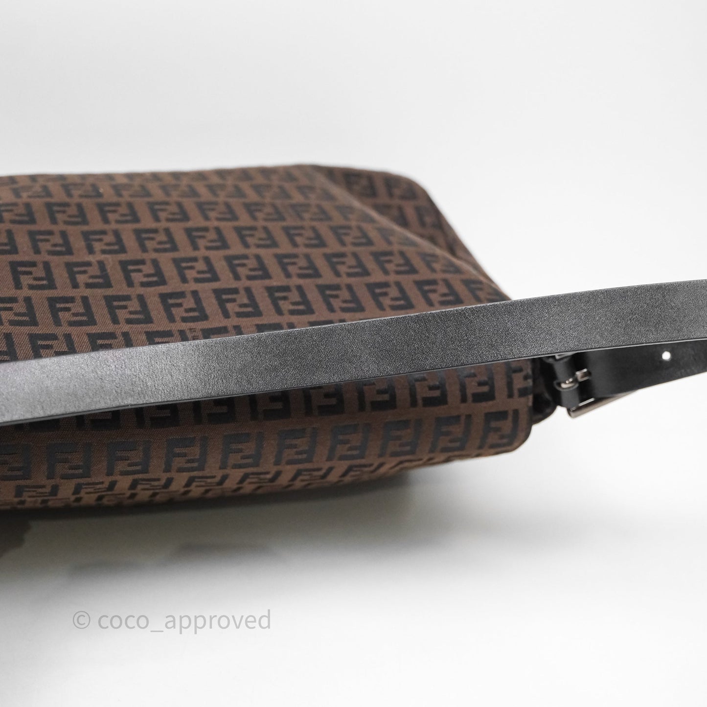 Fendi Vintage Mamma Baguette Bag Zucchino Dark Brown/ Black