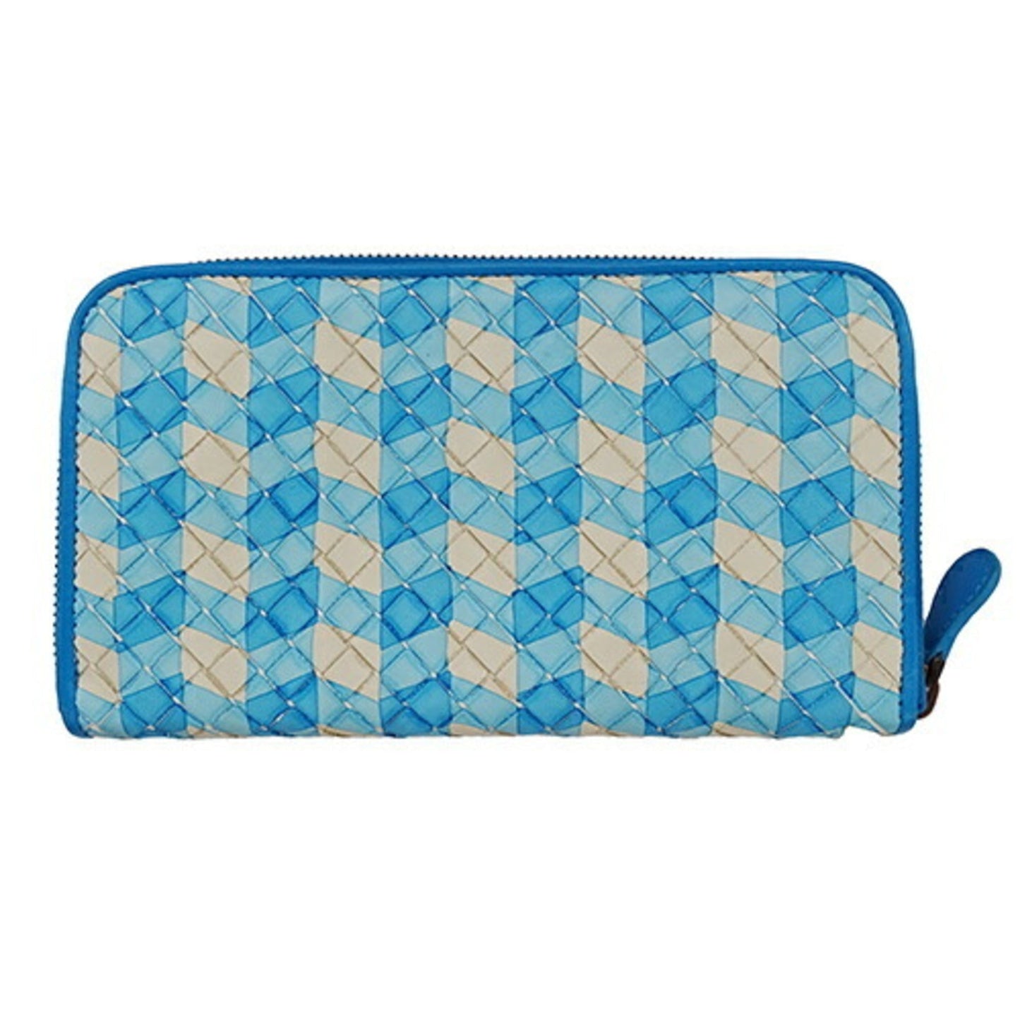 Luxury Bottega Veneta Intrecciato blue  Intrecciato Long Wallet (Bi-Fold) ()